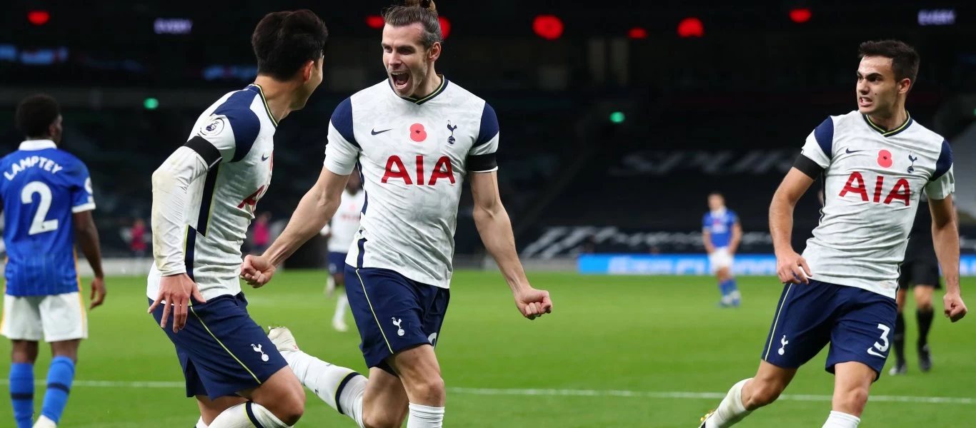 Premier League: Ο Γ.Μπέιλ έσωσε την Τότεναμ από την γκέλα - Κέρδισε (2-1) την Μπράιτον